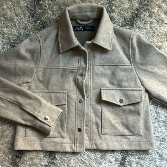 ZARA cropped soft jacket - Picture 3 of 5